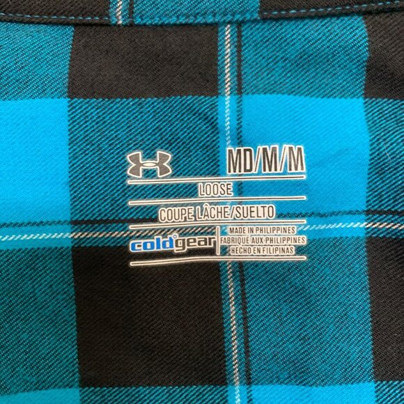 Under Armour- Flannel Shirt- Cold Gear- size medium-loose fit - Picture 2 of 2